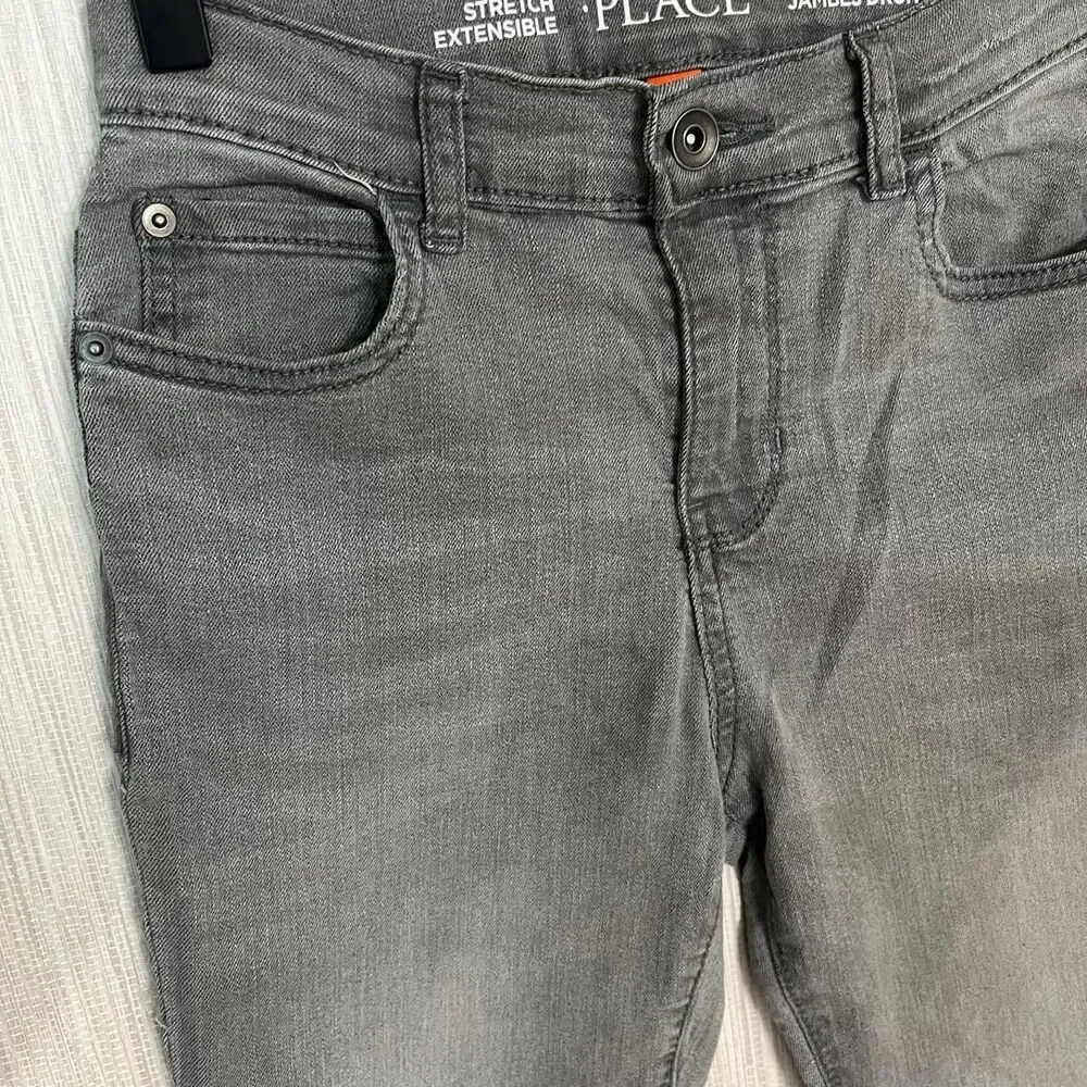 The-children-s-place Men's Grey and Green Jeans